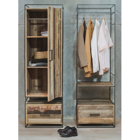 Wardrobe with 1 door and 1 drawer - 1