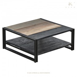 Square coffee table in three colors 2 tops - 5